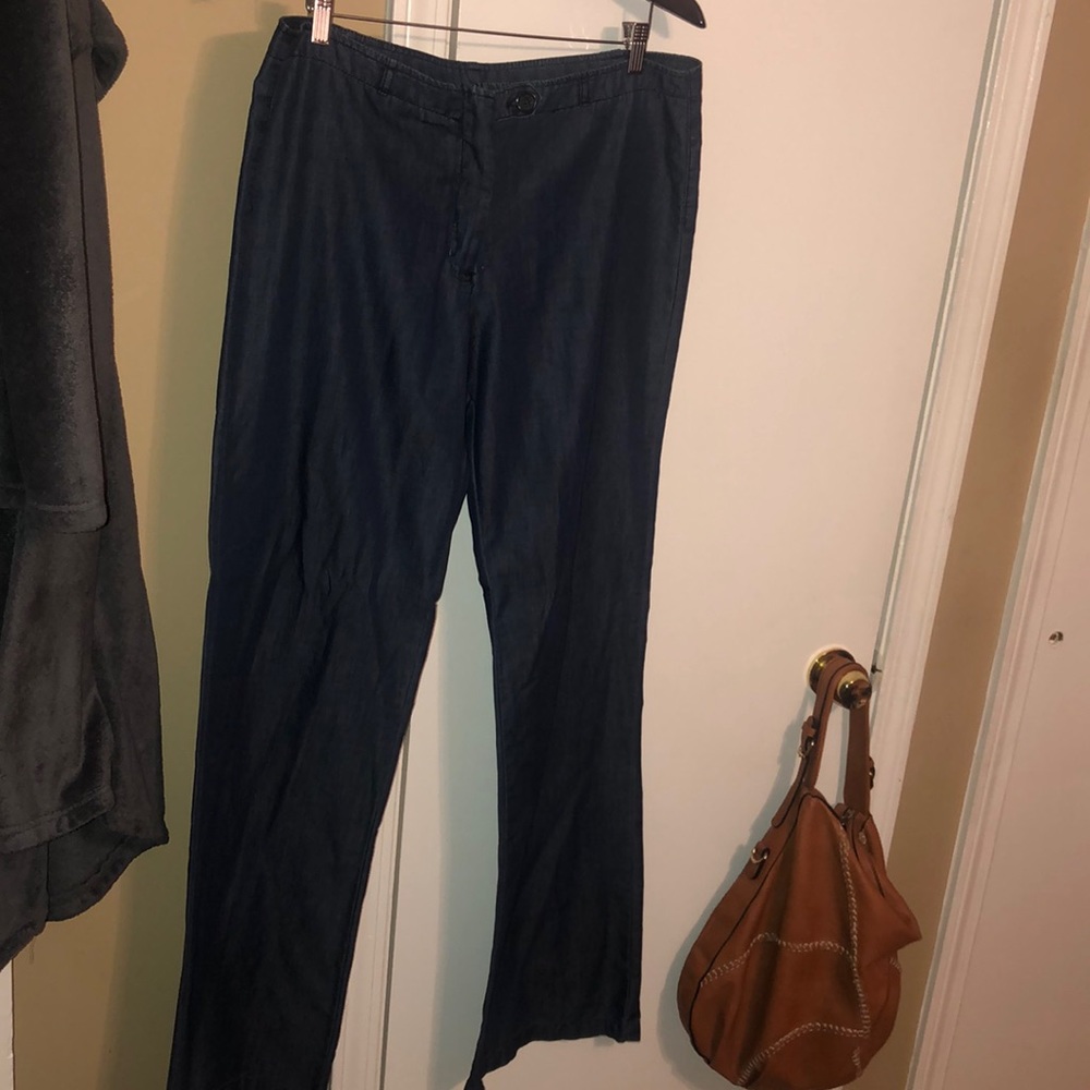 Sz 15 Indigo Denim Wide leg Jeans SIZE LONG
